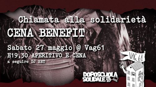 Chiamata alla solidarietà – cena benefit