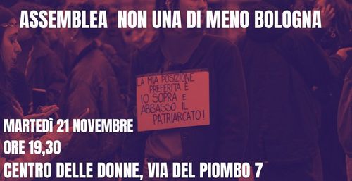 ASSEMBLEA SETTIMANALE NON UNA DI MENO BOLOGNA