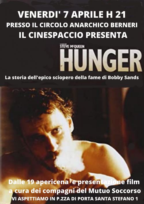 Proiezione di HUNGER di Steve McQueen