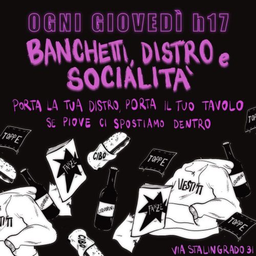 Banchetti, distro e Socialità